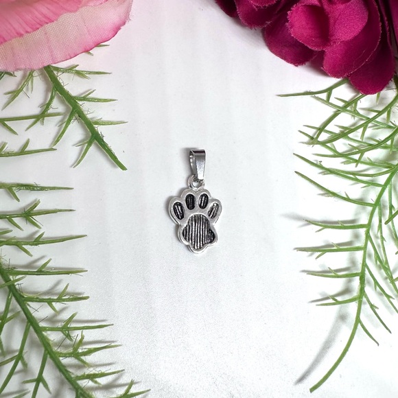 Jewelry - NEW⚜️ Silver Plated Paw Print Pendant Charm
